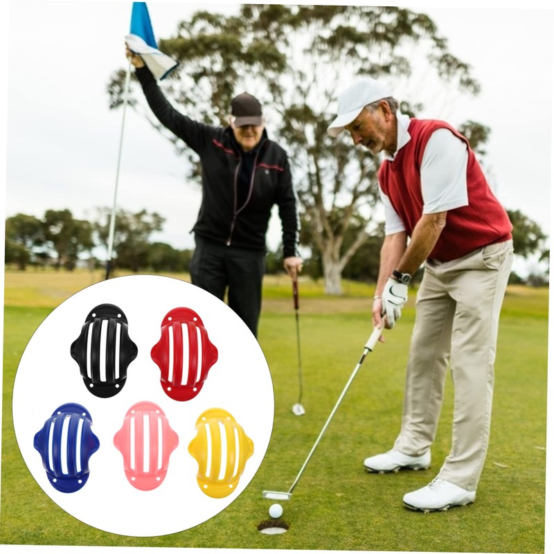BIUDECO Golf Ball Markers Set 5pcs Drawing Markers Alignment Clip