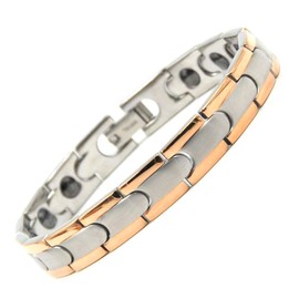 Lobyka Germanium Bracelet, Men's, Women's, Hematite, Magnetic, Health, Bangle, Bracelet, Accessory, Present, Exclusive Box (Made of Titanium), One size, Stone Stainless Steel Silver