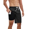 YnimioAOX Men’s Swim Trunks with Compression Liner 9 Inch Bathing