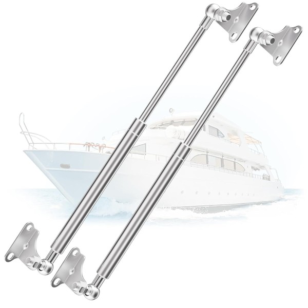 ARANA Stainless Gas Struts 15 inch 35lbs, Marine Gas Struts