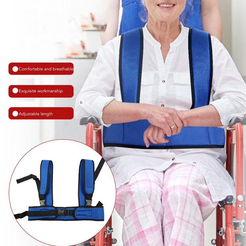 Wheelchair Safety Belt 360° Protection Breathable Restraint Vest for for