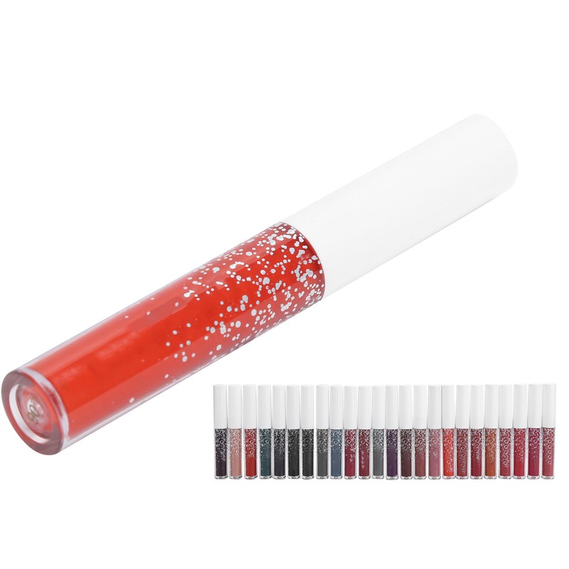 24pcs LANGMANNI Matte Lip Glaze Set Waterproof NonStick Cup Lip