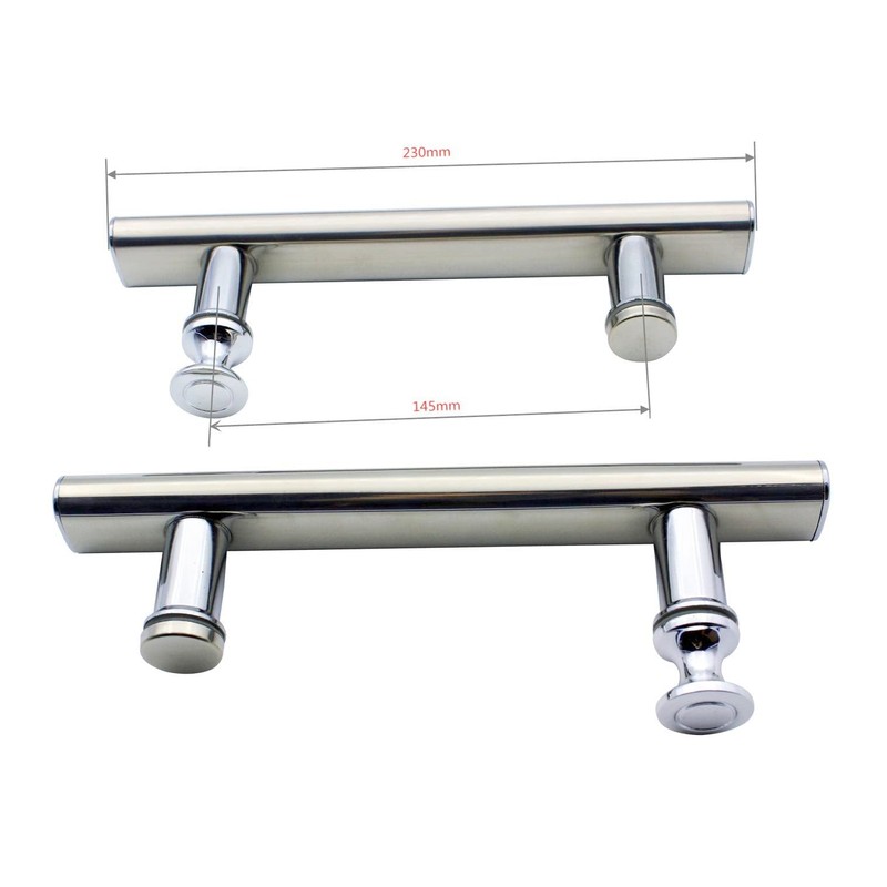 KEABATH 2 Pack Square Shower Door Handle with Plastic knobs