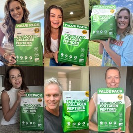 Fernes Collagen Powder for Women Men (5LB) Type I & III Flavorless & Odorless Easy-Mix Hydrolyzed Peptan Protein Peptides Joint Hair Skin & Nail Support Gluten-Free Non-GMO Keto Paleo Grass-Fed Kosher