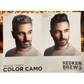 Redken 2019 Redken Brews Shade Color Camo  Chart   with Tools & Tips 17" X 22" Sheet