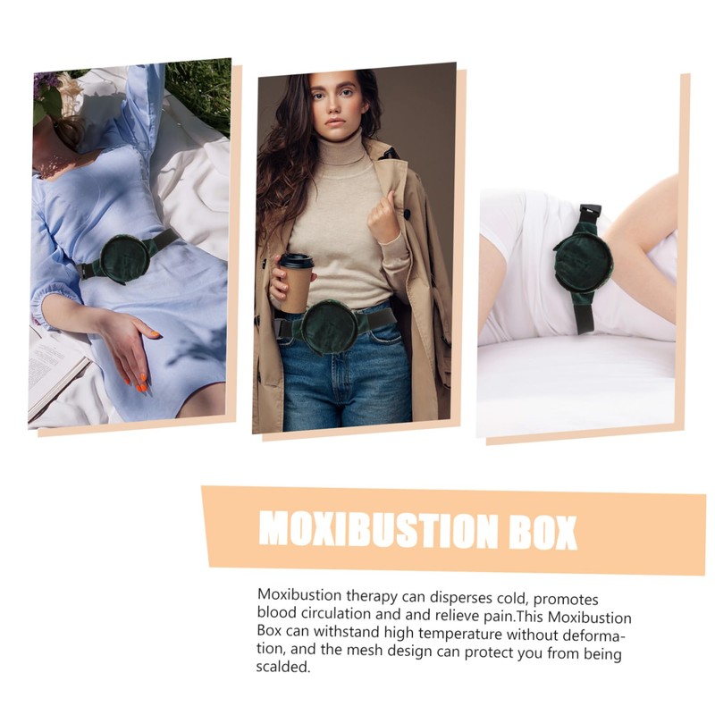 Outanaya Durable Moxibustion Box with Filter Cloth Copper Moxa Burner