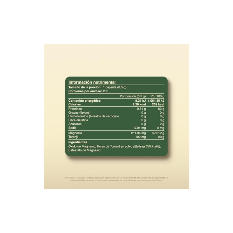 Óxido de Magnesio Suplemento Alimenticio VITAL BOTANICS