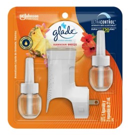 Aromatizante Glade Eléctrico Hawaiian Breeze 1 Aparato y 2 Repuestos de 21 ml