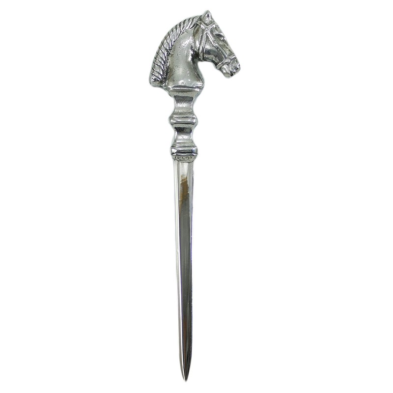 Cavagnini, Elegant stainless steel and pewter letter opener gift box