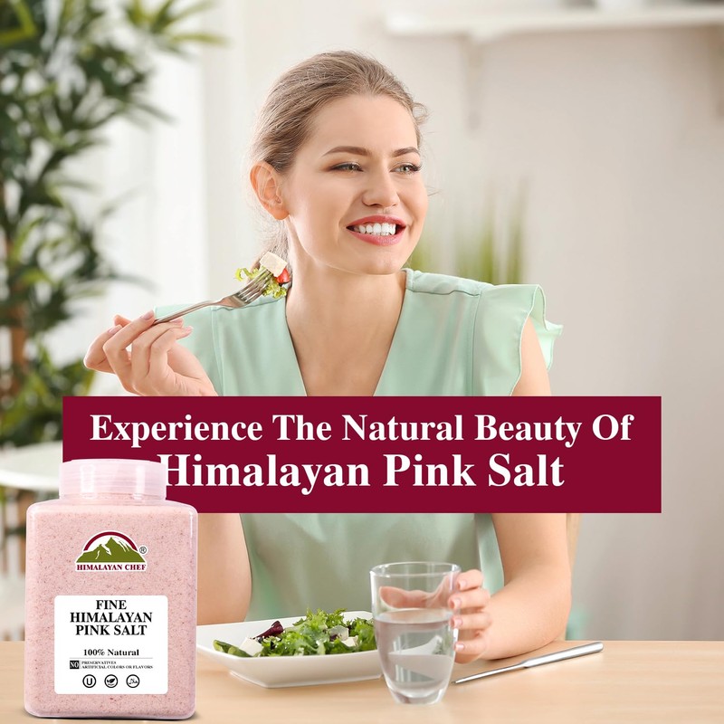 Himalayan Chef Himalayan Cooking Pink Salt, Pink Salt Fine Grain,