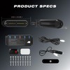 DOXMALL LED Amber White Strobe Light For Trucks,8Pcs Emergency Grill