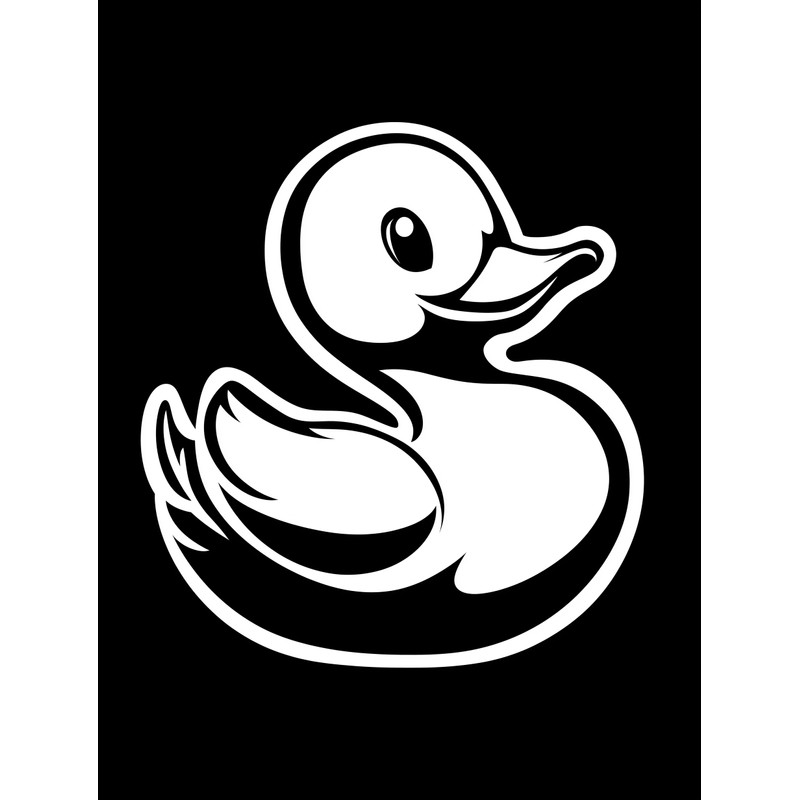 Rubber Duck Reusable Stencil, 8.5x11 Inch, Ideal for Painting and