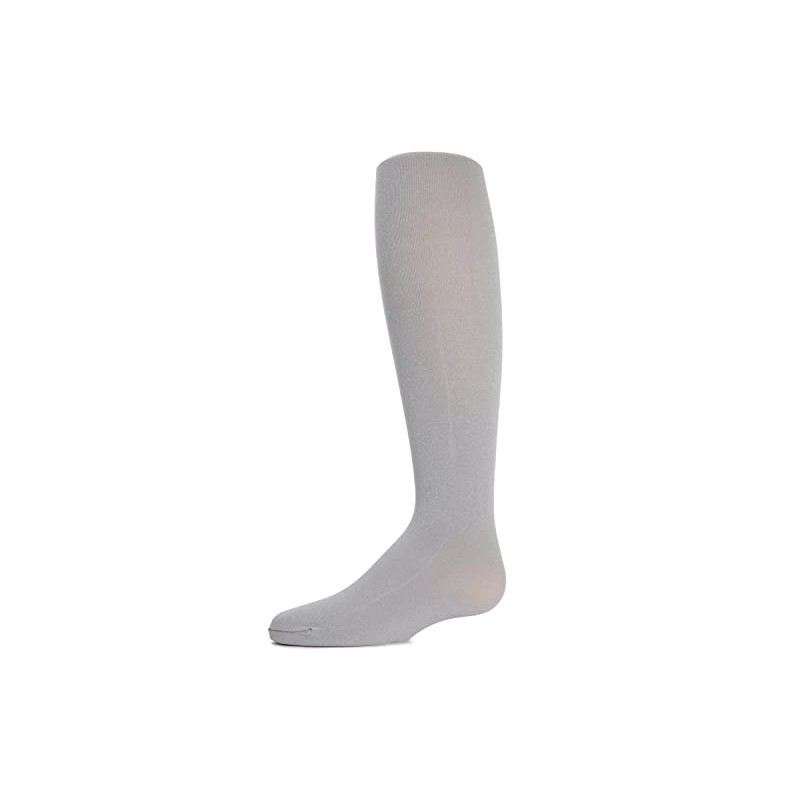 MeMoi Heavenly Heather Girls Opaque Tights Light Gray Heather 2-4