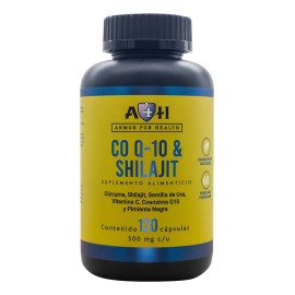 Coenzima Q10 & Shilajit De 120 Cápsulas 500 Mg A4h