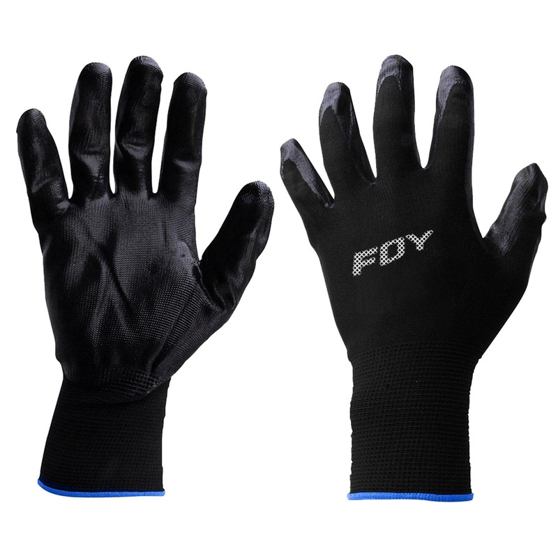 Foy GNNGF Guantes de nailon con palma recubierta de nitrilo