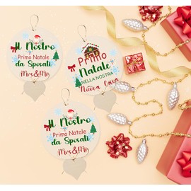 Christmas Bauble for the First Christmas Set for Christmas Tree Decoration - Decoration - The First Christmas Together - Gift Couple Christmas