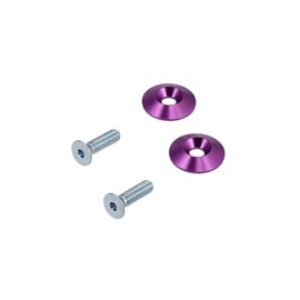 CNC Fork Caps / Countersunk Discs Aluminium Purple for S51, S50, S70, S53, S83