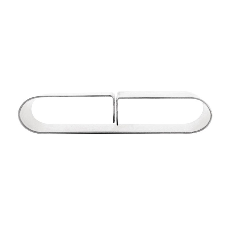 Olympia Menu Card Holder with Rounded Design Made of Stainless