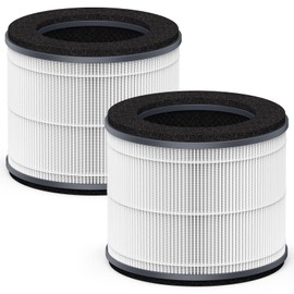 UaswPART AP-T10FL Replacement Filter Compatible with HoMedics Air Pu-rifier Filter Replacement AP-T10-WT AP-T10-BK with Premium HEPA-TYPE and Efficient Activated Carbon Filters, Part# AP-T10FL, 2-Pack