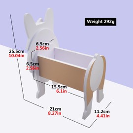 MOONZON Pet Dog Shaped Plant Flowerpot, Storage Planter Container, Indoor and Outdoor Decorative Ornaments, countertops, Garden, Courtyard Decorations (USA Corgi)