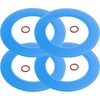 BlueStars 4 Pack 7301111-0070A Flush Valve Seal Kit Replacement -