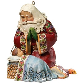 Enesco Jim Shore Heartwood Creek from Santa with Baby Jesus Christmas 3 in