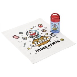 Skater OA5AG-A Anti-Bacterial Hot Towel Set, With Case, I'm Doraemon, Space Sanpo, Made in Japan, 12.6 x 12.0 inches (32 x 30.5 cm)