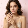 Uñas postizas cuadradas cortas de presión - Uñas postizas con