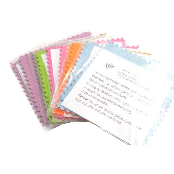 10 PCS LOT Pack Jewelry Cleaning Cloth Polishing Cloth for
