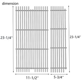 Tmozyar s911-1 Stainless Steel Grid grates Replacement for Viking VGBQ 30 in T, VGBQ 41 in T and VGBQ 53 in T Series VGBQ300T,VGBQ0302T, VGBQ3002RT, VGBQ4103RT Gas Grill 23-1/4"