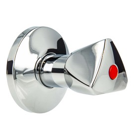 tecuro Tap Top 3/4 Inch with Handle and Rosette for Flush-Mounted Valves - Red