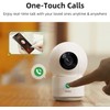 AOSU 4MP 2.5K Indoor Camera, Security Camera Indoor work with