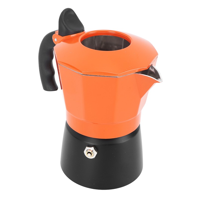 Moka Pot Stovetop Coffee Pot 2 Valve Aluminium Alloy Heat