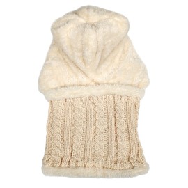 HUAMULAN Women Balaclavas Unisex One-Piece Skull Beanie Hat with Face Shield Neck Circle Scarf Ski Snow Winter Knit Fleece Cap Cold Weather