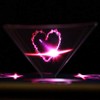 Arinda Proyector de pirámide con holograma 3D portátil para teléfono