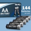 TenderGentle Double AA Batteries Case of 144 - Alkaline AA