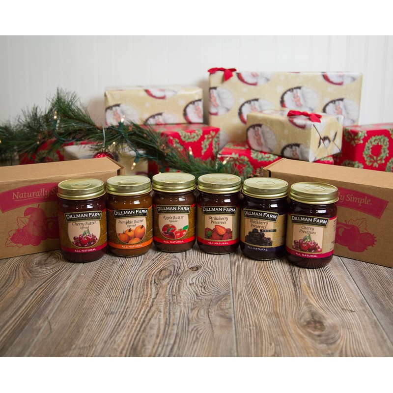 Dillman Farm 6 Piece Classic Butters and Preserves Christmas Gift
