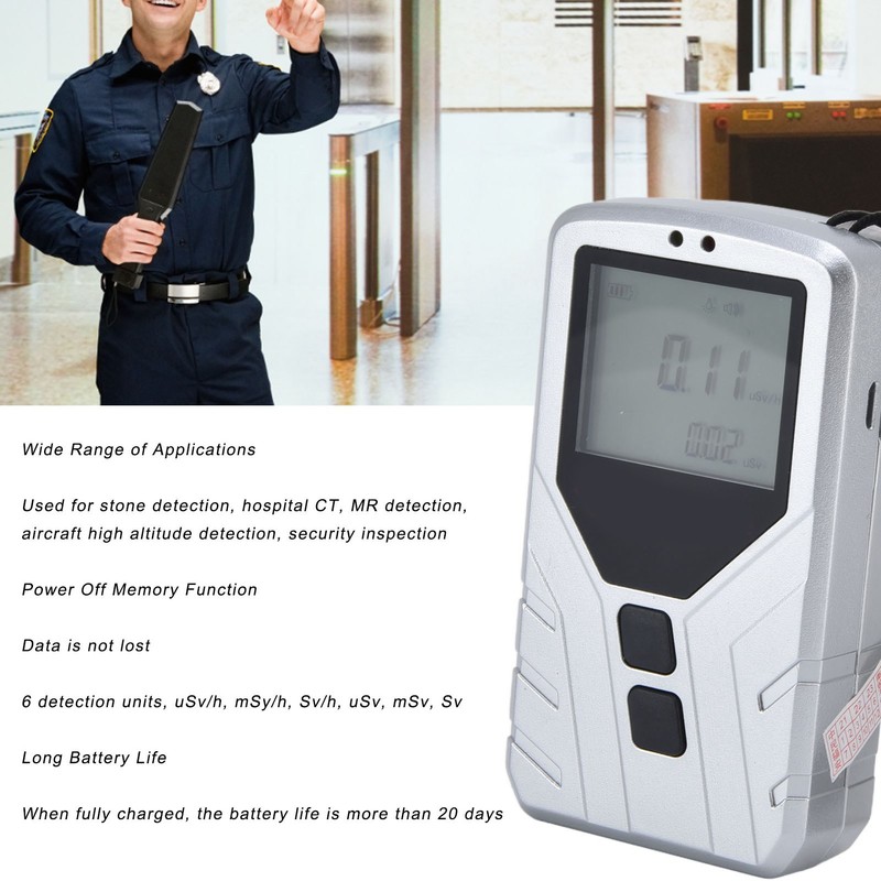 Nuclear Radiation Detector Digital Alarm Body Electromagnetic Radiation Geiger Counter