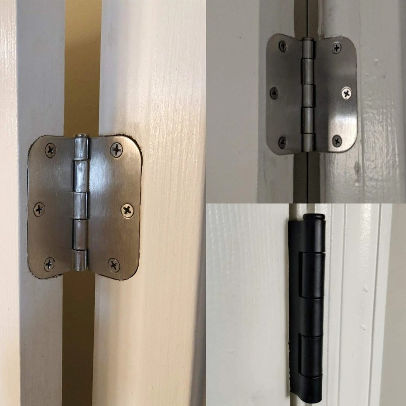 TDCHINGES 30 Pack Matte Black 3.5 Inch Door Hinges with