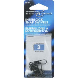 Black/Strong/Durable Interlock Snap Swivel