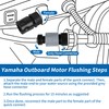 NBPLUS Outboard Engine Flush Kit for Yamaha Quick Connect Adapter,