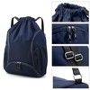 Valleycomfy Sports Gym Bag Drawstring Backpack with Shoes Basketball Bag