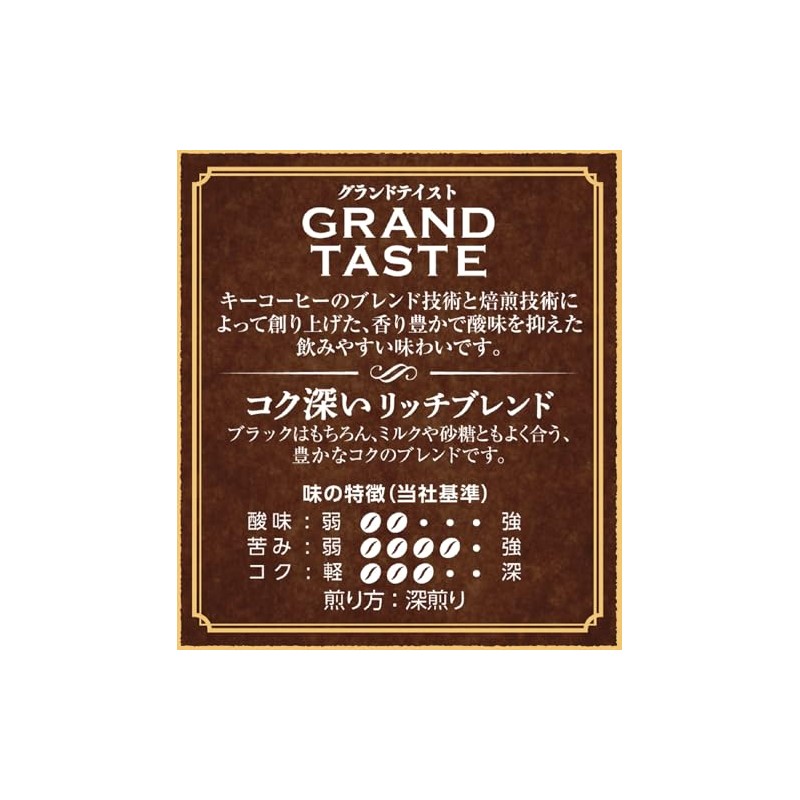 Key Coffee Grand Taste Rich Rich Blend Powder (FP) 8.5