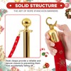 Vincreem Christmas Red Velvet Stanchion Rope 5 Ft Crowd Control