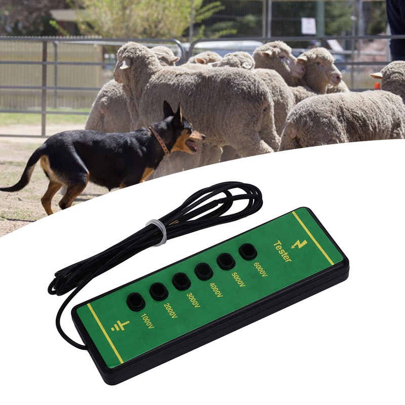 Electric Fence Voltage Tester 6 Indicator Light Maximum 6000V Animal