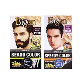 Bigen Beard 101 & Men’s Speedy Hair Color 101 (pack of 2)
