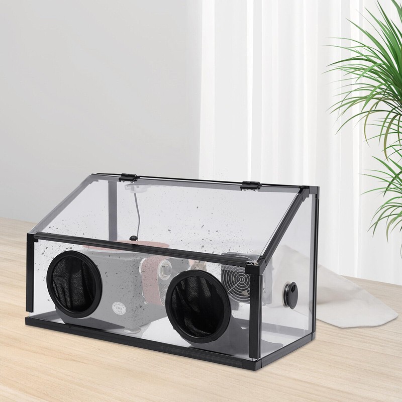 110V Fully Enclosed Dust Box, 30W Fully Enclosed Electric Grinding