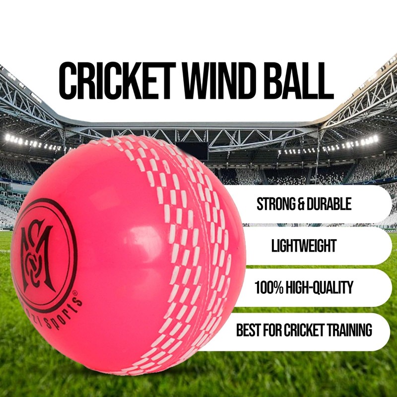 Mozi Sports Wind Cricket Balls - Indoor & Outdoor Soft
