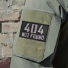 404 Not Found Patches Velcro Military Funny Sew-On Patch Hook