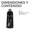 DILER Tinte Instantáneo Cubre Canas 3en1 Shampoo Natural Con Extracto
